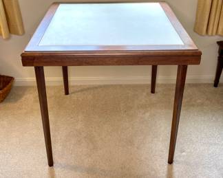 Vintage wood folding card table
