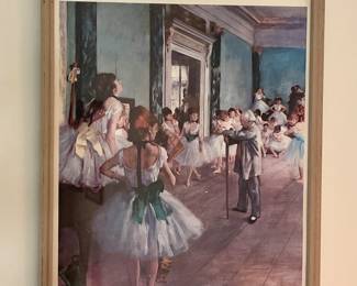 Dancing Class, Edgar Degas print