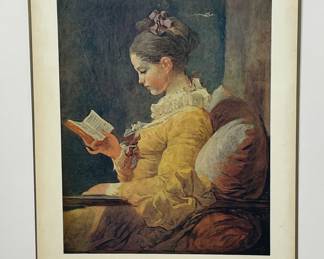 A Young Girl Reading, Jean-Honoré Fragonard. National Gallery of Art print