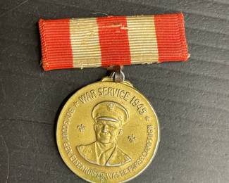 Boy Scout General Eisenhower Waste Paper Campaign War Service Medal