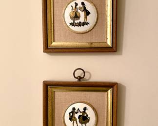 Framed Victorian medallions
