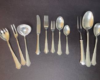 Württembergische Metallwarenfabrik Flatware set including serving utensils vtg