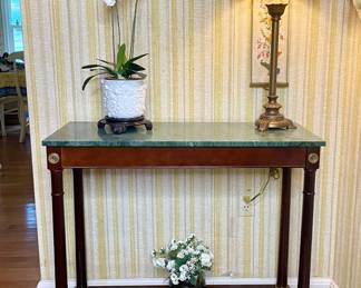 Marble console table