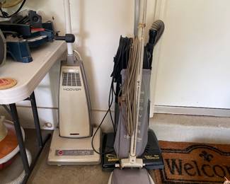 Vtg. Hoover vacuums