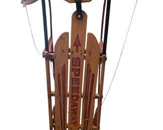 Vinatge Speedaway wood sled