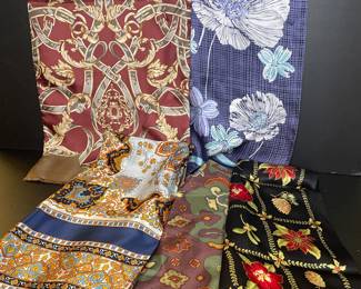 Vintage silk scarves