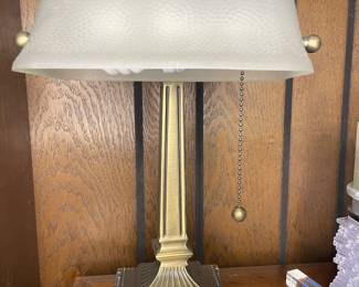 Vintage desk bankers lamp