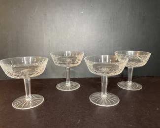 Waterford Lismore champagne glasses vtg