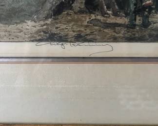 Signature on Etching