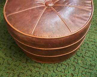 Leather Ottoman