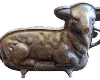 Vintage Cast Iron Lamb Cake Mold