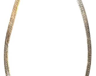 925 Sterling Silver Herringbone Necklace