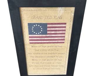 Grand Old Flag Framed Wall Art