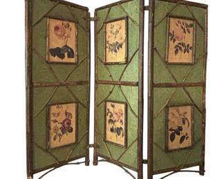 Vintage 3Panel Folding Screen