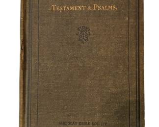 Antique Testament Psalms Book