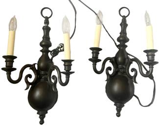 Pair of Electric Wall Sconces
