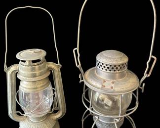 Two Metal Lanterns