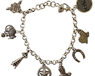Brighton Texas Theme Charm Bracelet