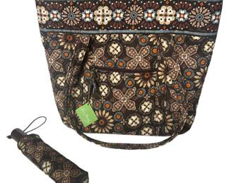 Vera Bradley Tote Bag and Umbrella