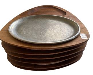 Gladmark 15 Teak  Aluminum Steak Plates