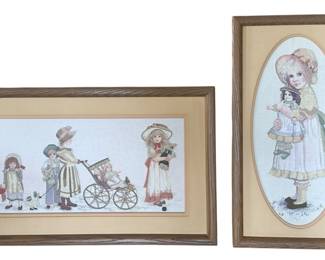 Pair of Embroidered Wall Art Pieces