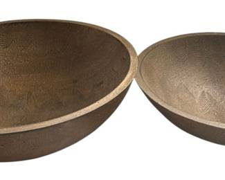 Mustard Grain Painted Bowls