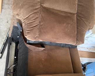Brown Microfiber Recliner Electric
