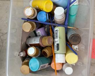 Lot Of Assorted Acrylic Paints