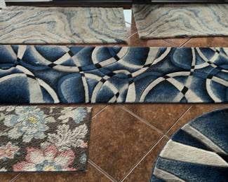 Lot Of Assorted area, rugs, and runners