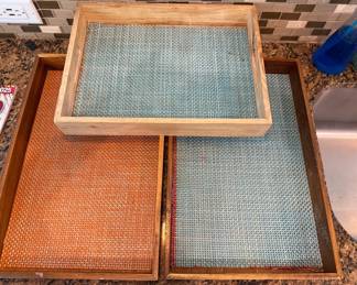 Lot of 3 Kitchen Trays