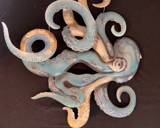 Octopus Wall Hanging Metal
