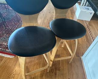 Pair Designer Stools- Swivel