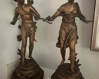 Ramcoulet - French Statues estimated over 100 years old.  