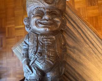 Set of 2 wooden lamps