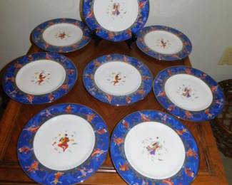 LENOX SIMCHAH MUSICIAN PLATES SET OF 8