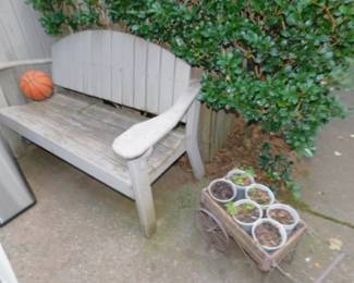 Bench And Yard Art