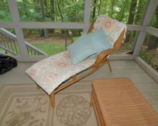 Wicker Chaise Chair