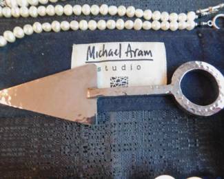 Michael Aram Silver Cheese Spreader