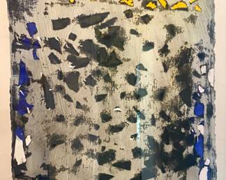Ho-eun Kang 1988 abstract mixed media
