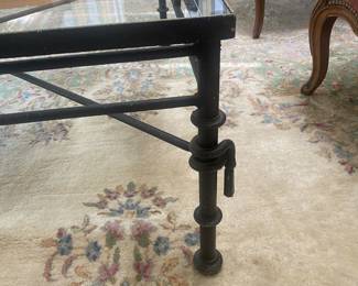 detail of coffee table leg
