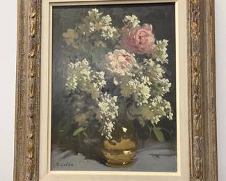 Flowers In A Vase By R. Colao 