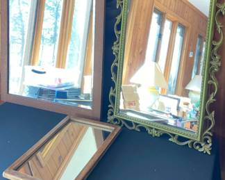 Lot Of 3 Unique Mirrors.