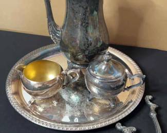 Vintage International Silver Co. Tea Set