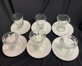 Everything Comes In 6s UPDATE One Sundae Glass Broken Since Pics Were Taken NOW ONLY 5 Glasses 