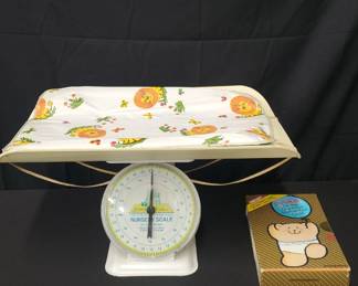 Vintage Bunny Bear Nursery Scale