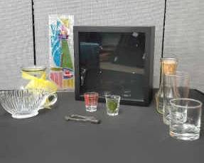 Shadow Box And Decrotive Glass