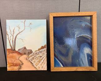 2 Painted Canvas
