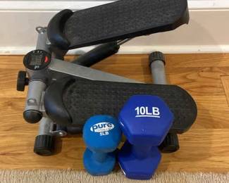 Exercise Stepper And Weights