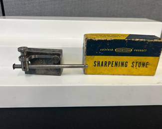 Norton HB4 Arkansas Bench Stone  LS Starrett Surface Gauge