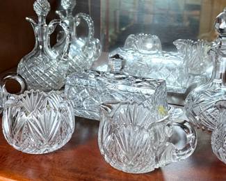 Cut Glass Serving Pieces And More